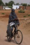 Khadžuráho - muslimská cyklistka