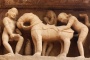 Khadžuráho - výzdoba Lakšmanova chrámu